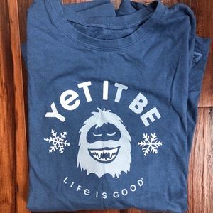 Blue Life is Good Long Sleve Tshirt